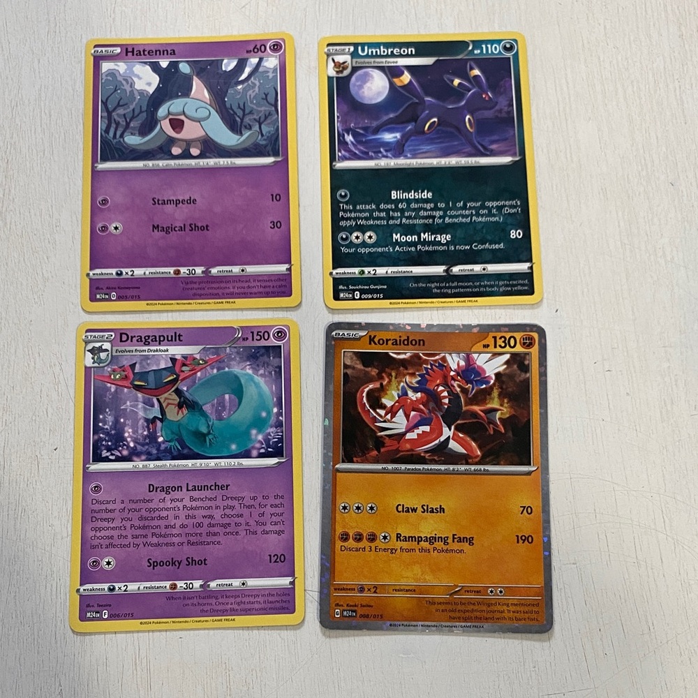 Pokemon Card Set - ungraded not used